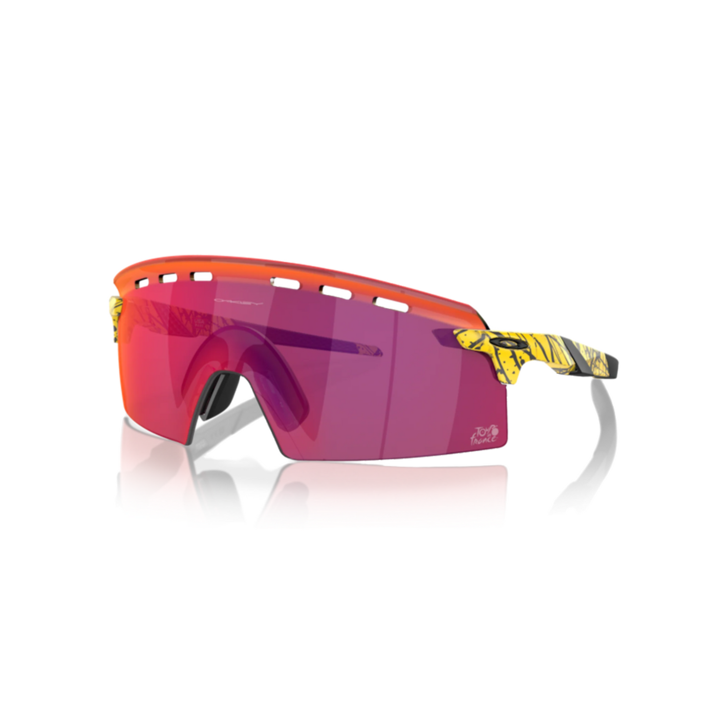 Oakley Encoder | Complete Cyclist - Purpose-built for use across multiple sport categories, Encoder is a sport performance style designed with hat and helmet fit functionality in mind. The progressive wrap design creates a unique look with superior coverage and enhanced field of view. The extended wrap of the lens, coupled with calibrated rigidity and low-profile temples make Encoder an obvious choice for a broad range of sports across a variety of light conditions.