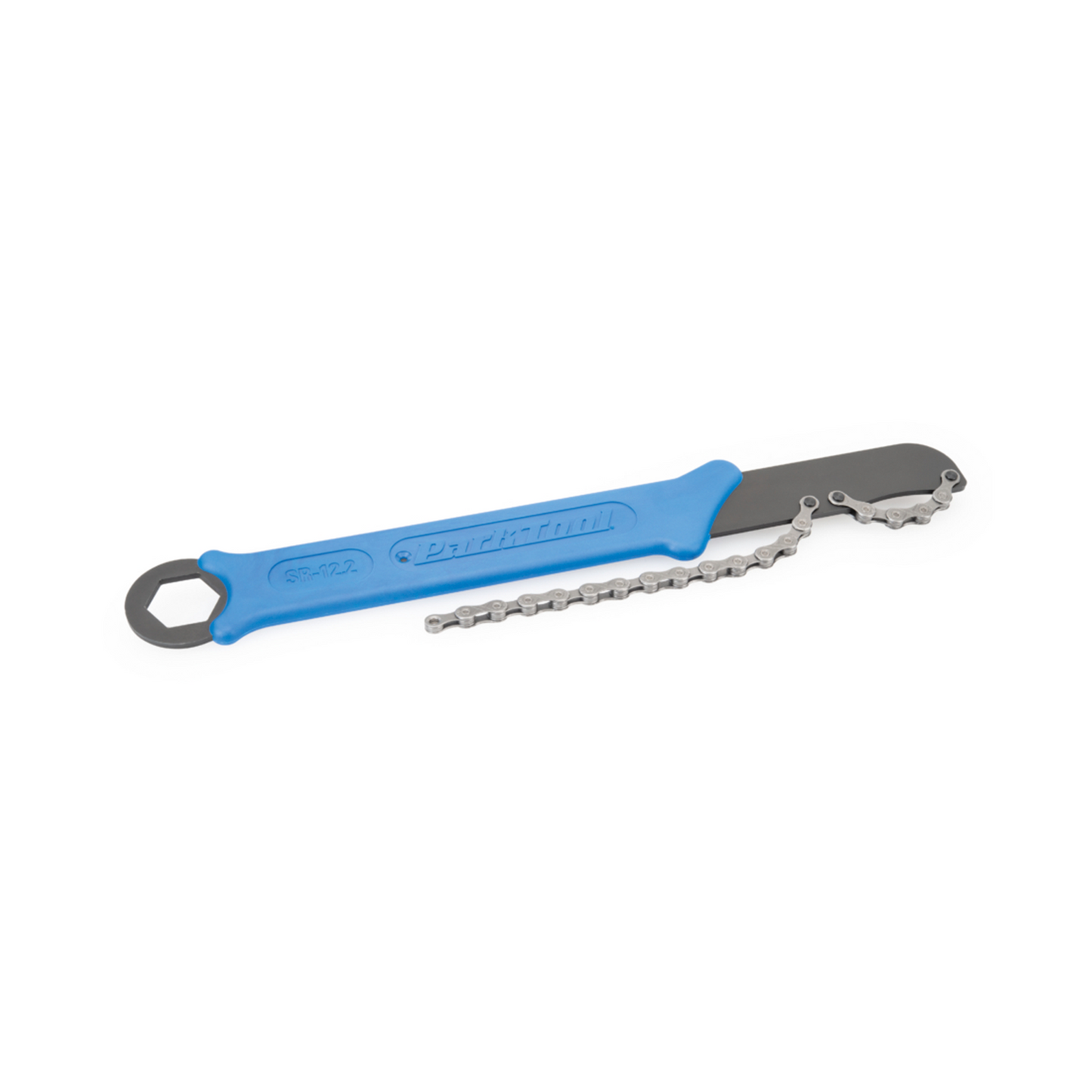 Parktool Sprocket Remover / Chain Whip | Complete Cyclist - This combination chain whip and freewheel / lockring remover wrench is heat treated to prevent bending and flexing, with a molded handle for comfort.