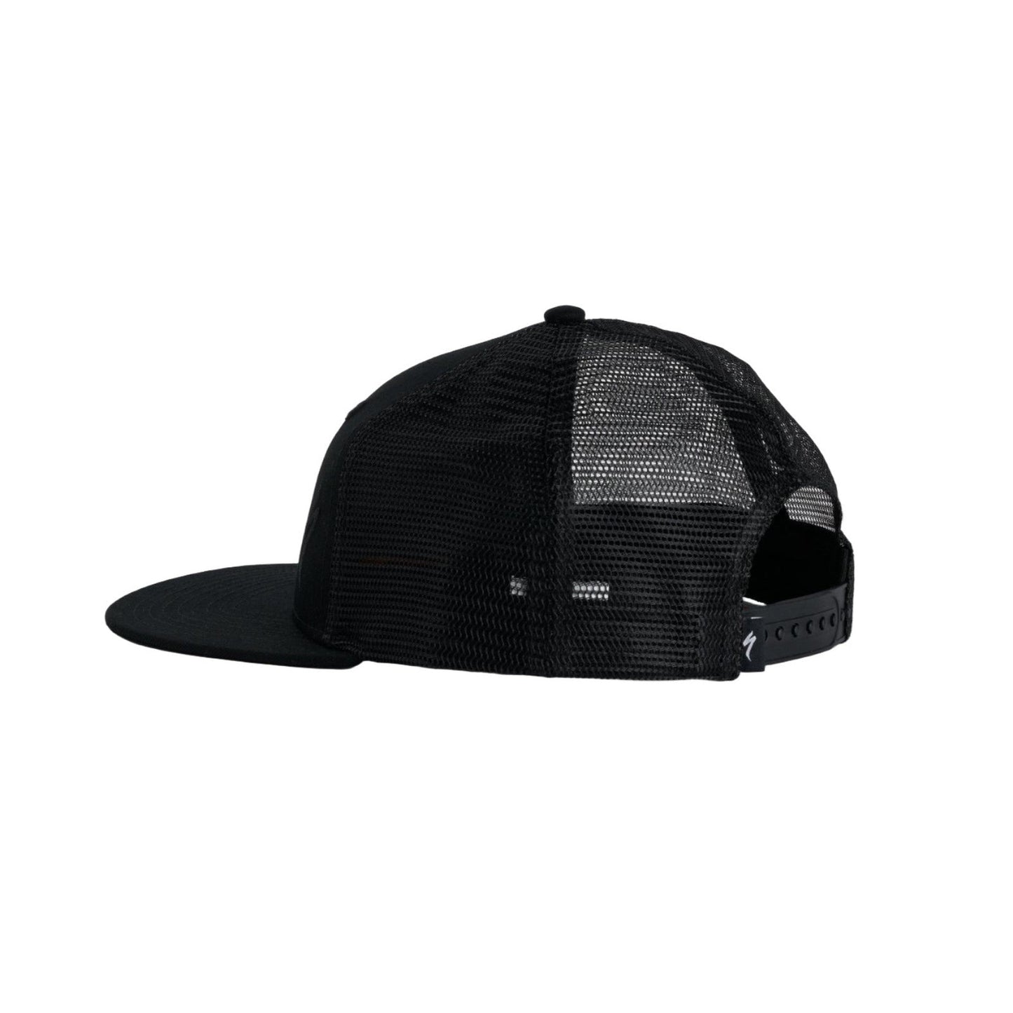 S-Logo Trucker Hat | Complete Cyclist - A perfect blend of style and function, our S-Logo Trucker Hat features a durable construction with 6-panel cotton twill front panels and a flat brim, and breathable mesh back panels. The adjustable rear snapback closure guarantees a secure and personalized fit, adapting effortlessly to your style.