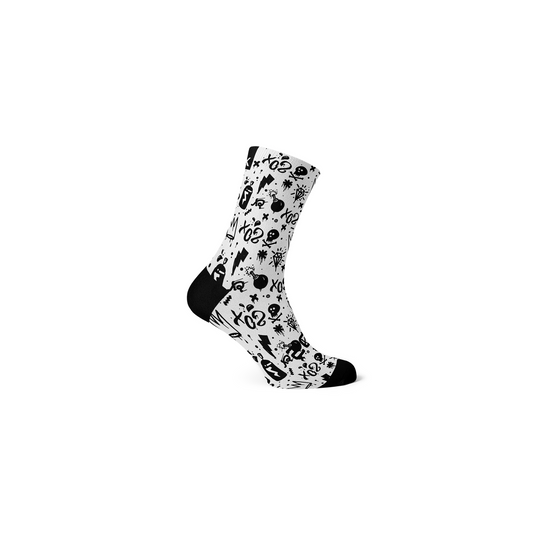 SOX Doodle Grey Socks | Complete Cyclist - Complete Cyclist - Specialized Bicycles