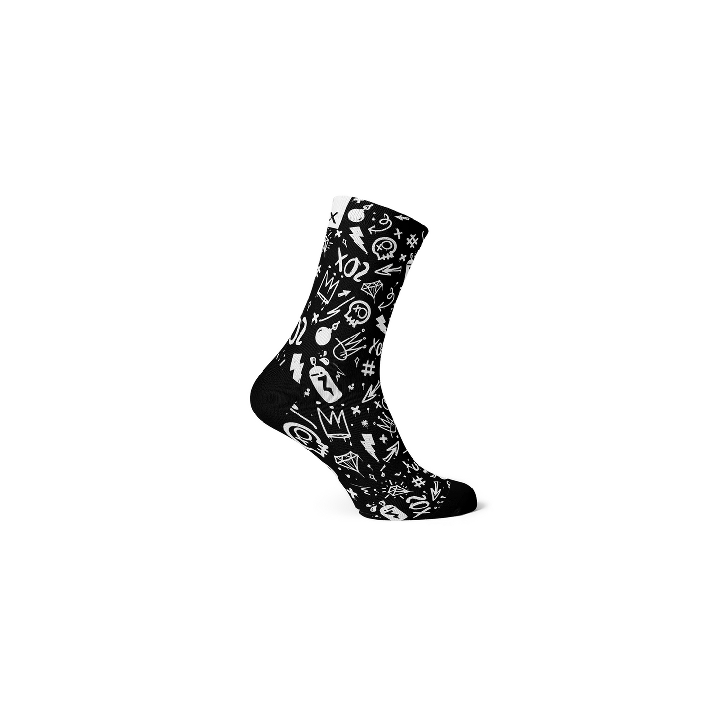 SOX Doodle Grey Socks | Complete Cyclist -