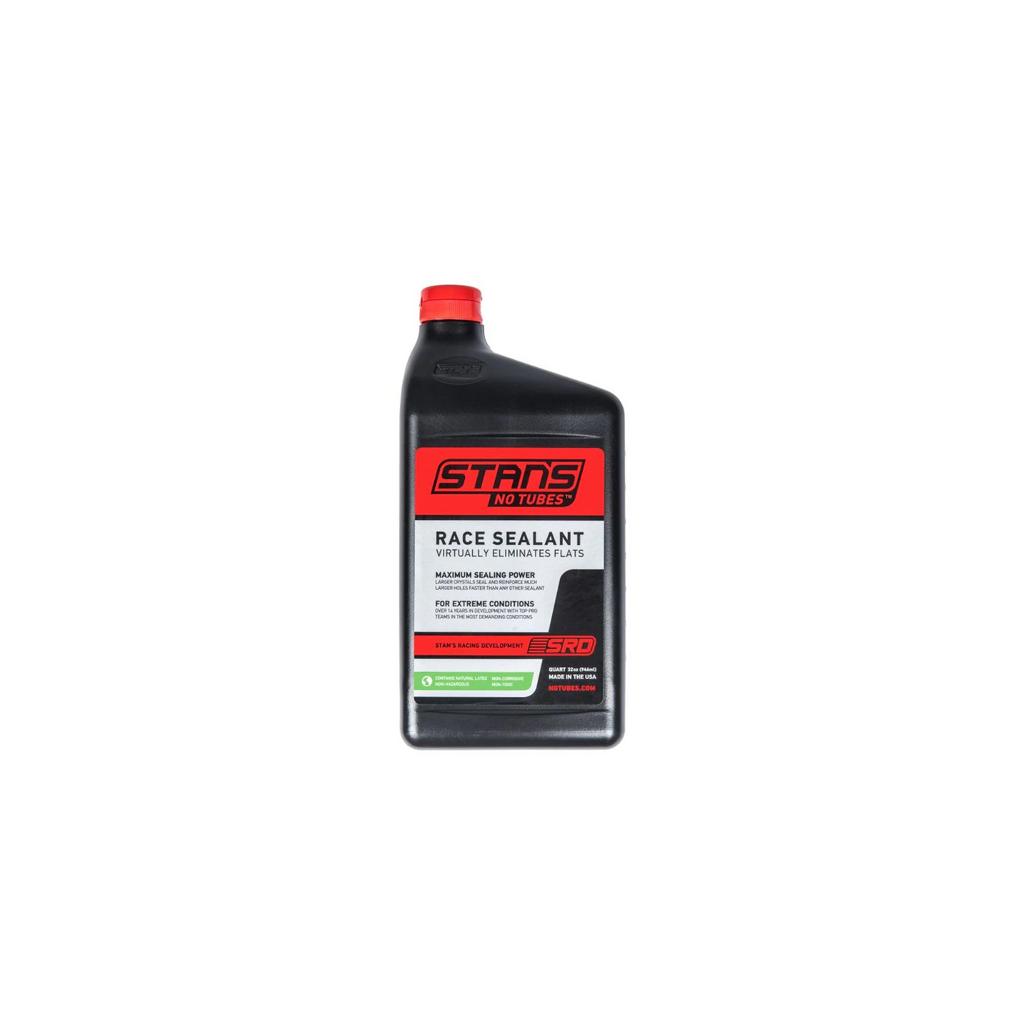 Stans Race Sealant | Complete Cyclist - The Next Level in Sealing Power from the People who Invented Tubeless Conversions. If you've walked the mechanics' pits at any National or International level event, chances are you've seen them: trademark Stan's black quart bottles with no labels. Look closer and you might have seen strange symbols scrawled all over the bottles in a silver marker, letters and numbers, formula notes by the man himself, Stan Koziatek.