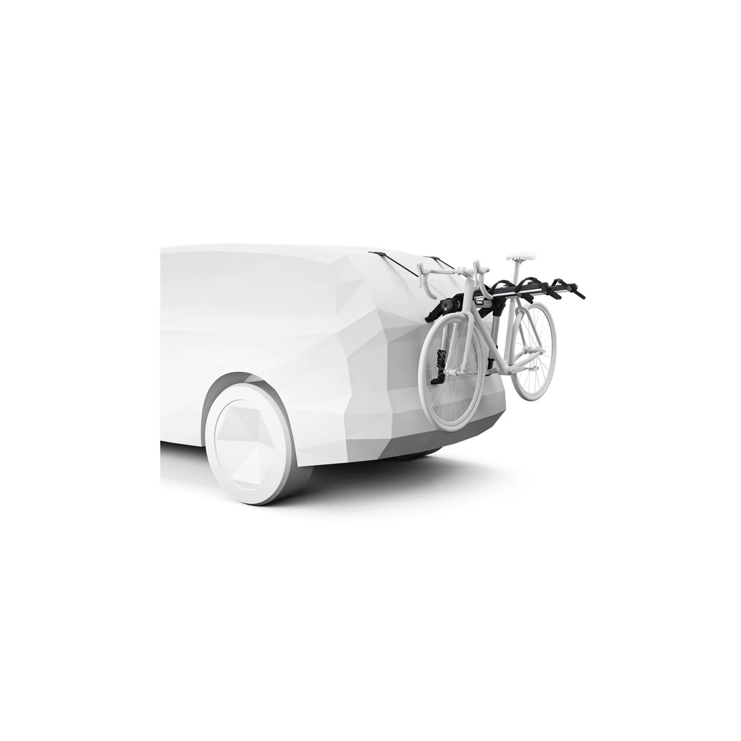 Thule OutWay Hanging | Complete Cyclist - Thule OutWay Hanging is designed to give you a quick and easy way to transport up to three bikes to wherever you want to ride. It fits on the trunk of your car – great if you don't have a towbar or if you want to use the car roof for a cargo box.