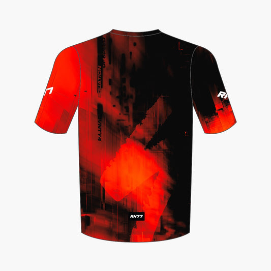Team77 Trail Shirt - ODDECY Red (back)