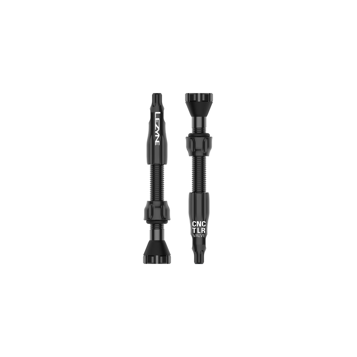 LEZYNE CNC TLR Tubeless Valve Pro - 80mm Blue Aluminum Presta Valves (Pair)