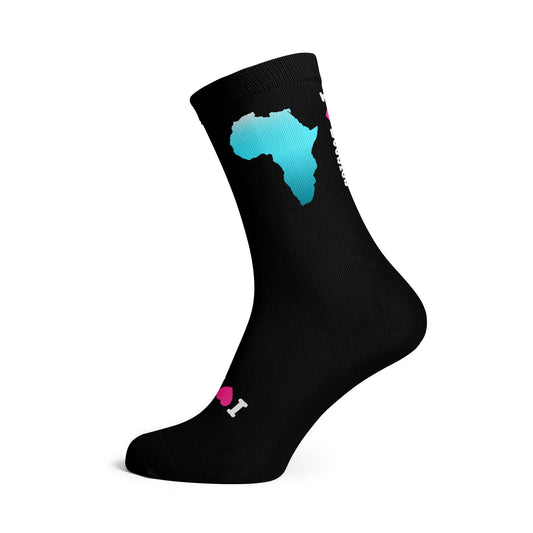 SOX ILoveBoobies Blue Africa Socks