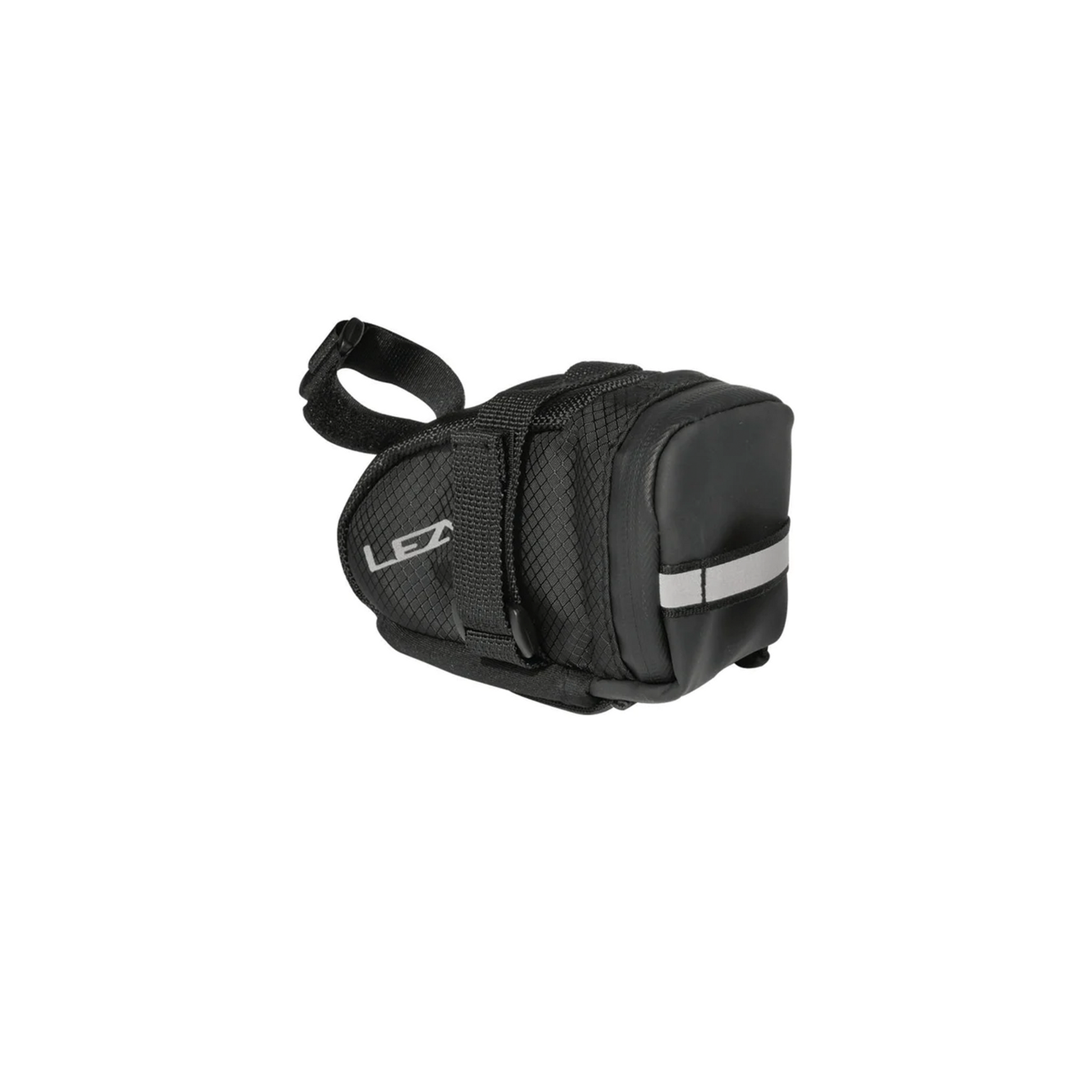 Lezyne M-Caddy Saddle Bag | Complete Cyclist - The M-Caddy is a medium, wedge-shaped saddle bag. It's built from durable woven nylon construction and features a large main compartment with labeled organizational pockets as well as a sub-compartment for a multi-tool or mobile device.