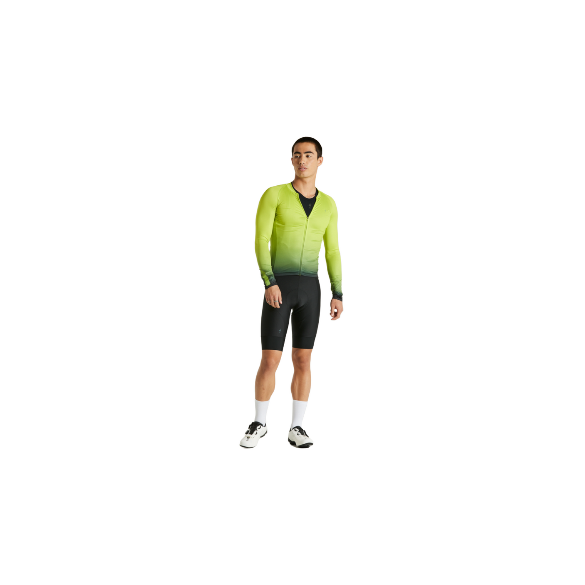 Men's HyprViz SL Air Long Sleeve Jersey | Complete Cyclist - The HyprViz Collection is the solution to 24-hour visibility. We combine Hyper Green (the most visible color on the light spectrum) with motion-activated