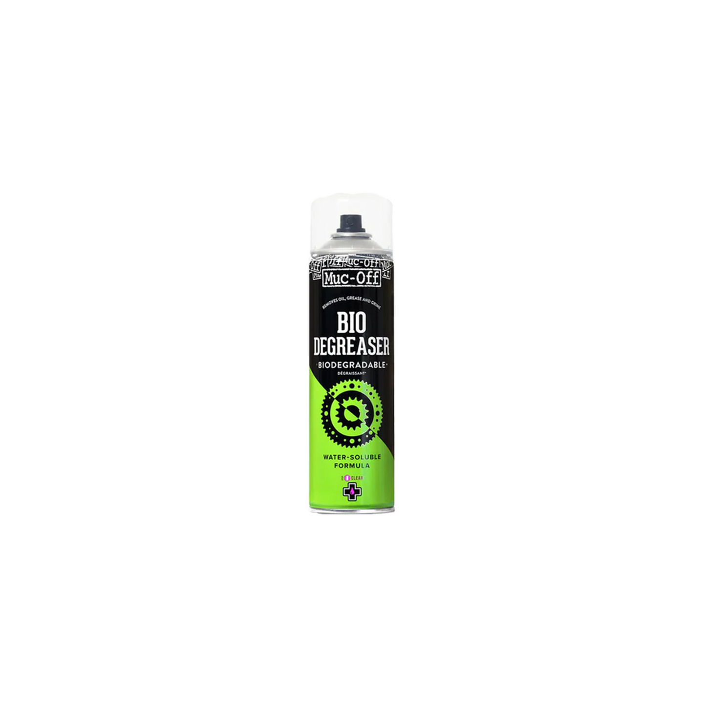 Muc-Off Bio Degreaser 500ML | Complete Cyclist - Our water-soluble Bio Degreaser quickly and safely eliminates built-up oil, grease and grime on metal, plastic, rubber and seals. Its unique, *biodegradable formula means that after use it can be quickly rinsed away with water to leave your greasy bike parts completely clean.