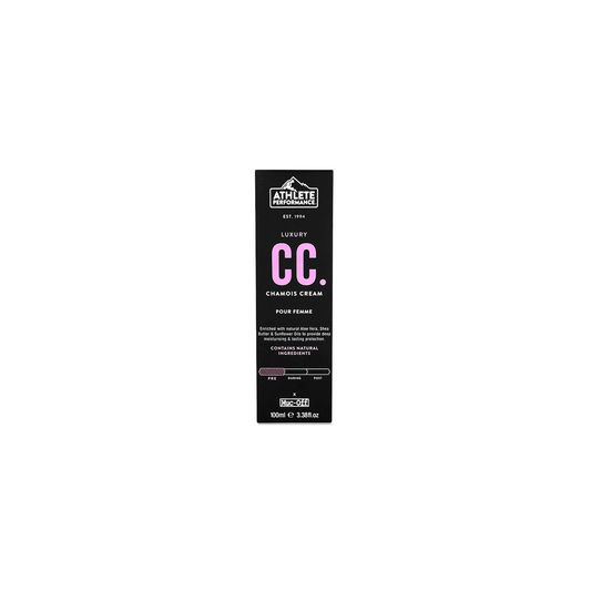 Muc-Off Ladies Perfomance Chamois Cream 100ml | Complete Cyclist - Saddle Sores? It happens to the best of us. That’s why we decided it was time to develop the ultimate, high-performance Chamois Cream. Our formulation has been specifically formulated for Women to deeply moisturise your skin for total riding comfort and protection, over long distances, in all conditions. 