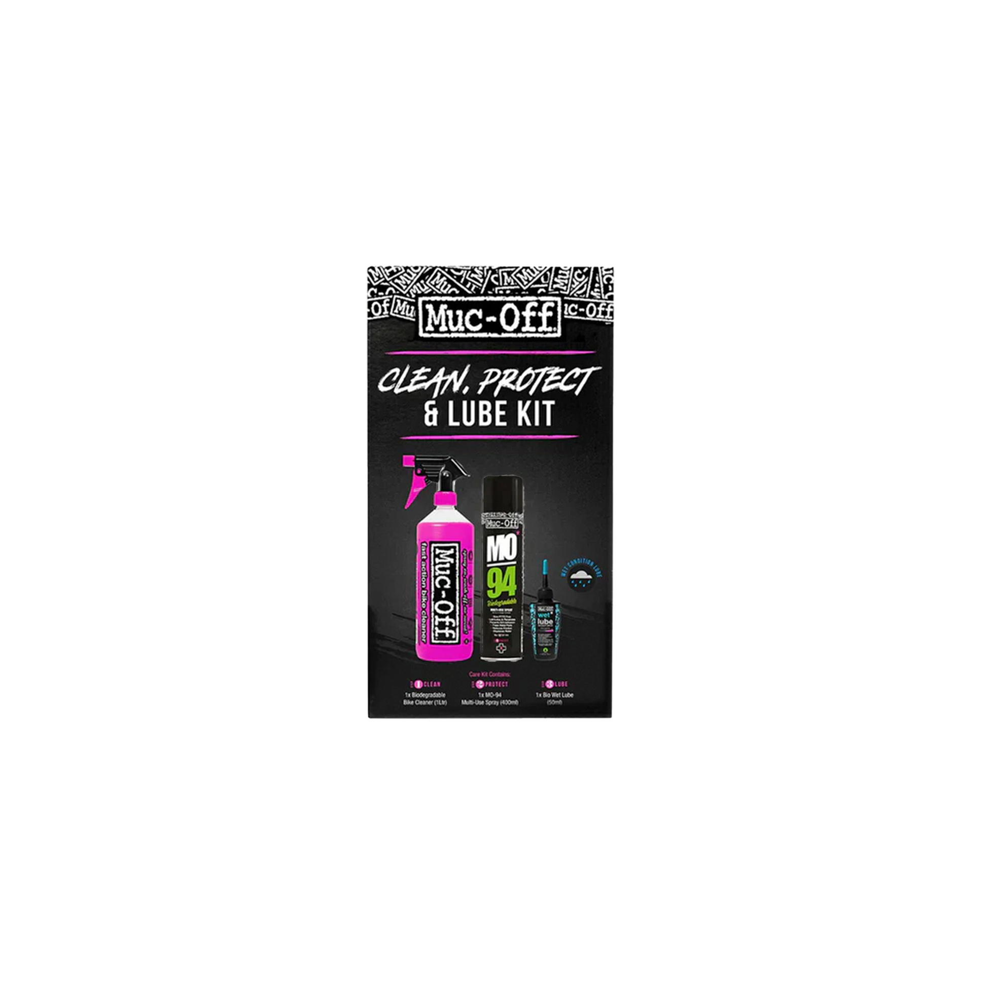 Muc-Off Wash Protect & Wet Lube Kit | Complete Cyclist - 