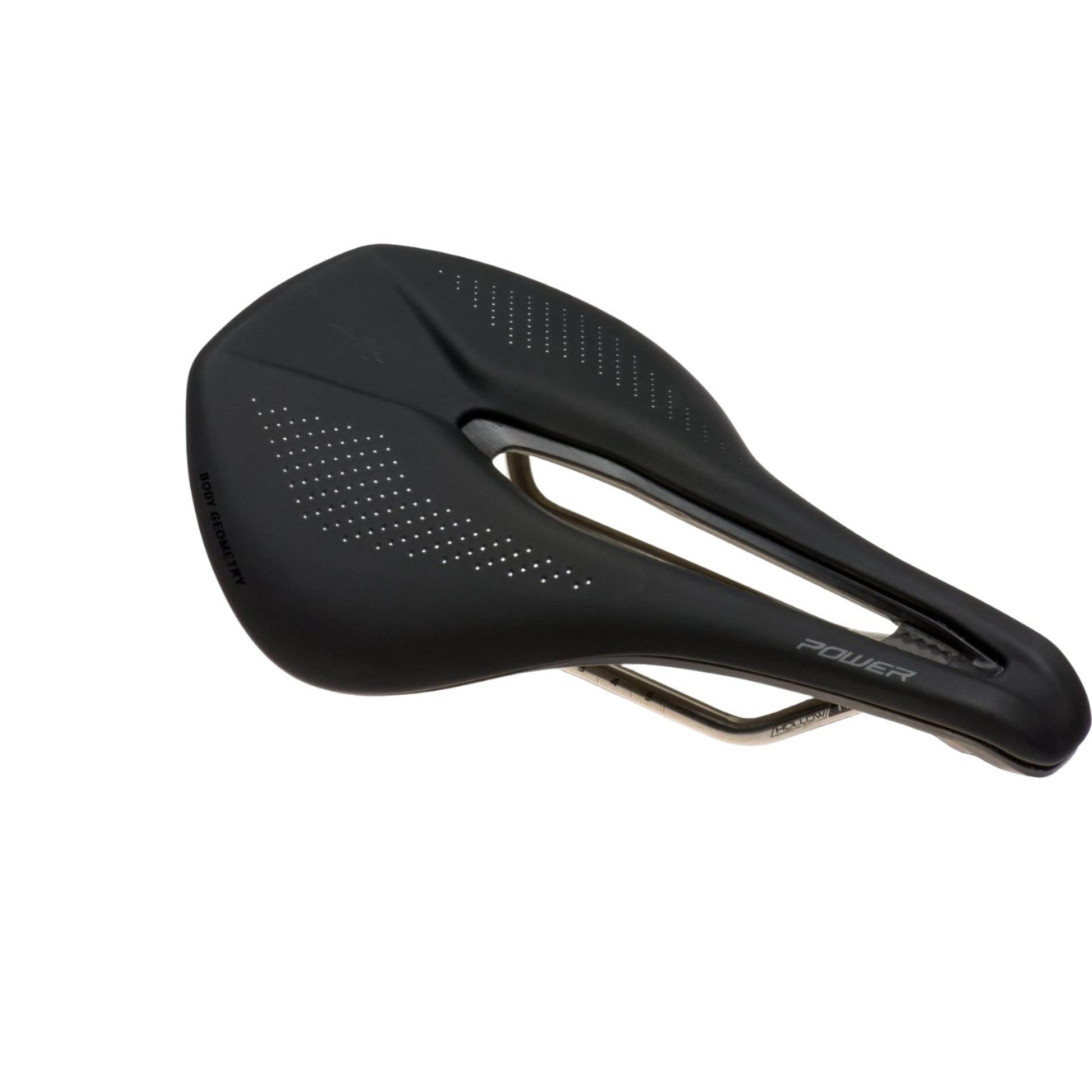 Power Pro Saddle | Complete Cyclist - The super-light Power Pro saddle has a stiff, FACT carbon shell, hollow titanium rails, and is a high-performance saddle that's designed to help you perform at your best. Its Body Geometry design, with our lightest level of padding, caters to both men and women, and helps deliver superior performance in all seating positions. 