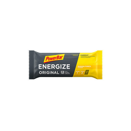 Powerbar Energize Bar Original | Complete Cyclist - For successful intense training or competition, you should top up your energy levels before you start and refuel during exercise with up to 90g carbohydrates per hour depending on the intensity and duration. 