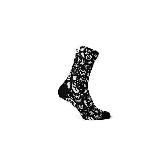 SOX Doodle Grey Socks | Complete Cyclist - 