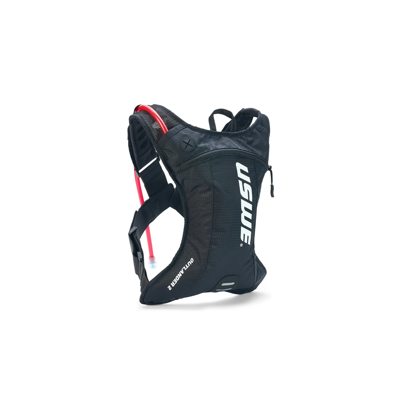 Uswe Outlander 2L Pack | Complete Cyclist - This is a race hydration backpack streamlined to go superlight and almost invisible on your back. The OUTLANDER 2 is geared-up with the award winning No Dancing Monkey™ 4-point harness that makes the pack 100% bounce free in action. 