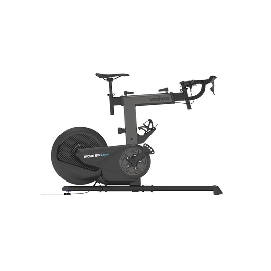 WAHOO KICKR BIKE | Complete Cyclist - Product Weight: 93 lbs (42 kilograms) Drivetrain: Belt Drive Resistance Type: Electromagnetic and enhanced motor Power Accuracy: +/- 1% Wireless Software