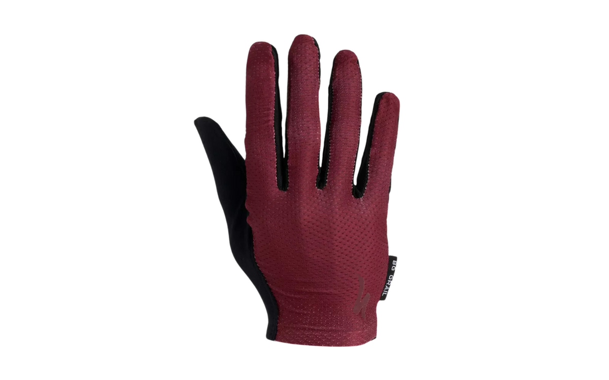 Body Geometry Grail Long Finger Gloves - Garnet Red